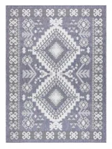 Kusový koberec Sion Sisal Aztec 3007 blue/pink/ecru – na ven i na doma