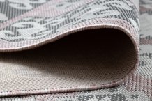 Kusový koberec Sion Sisal Aztec 3007 pink/ecru – na ven i na doma