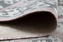 Kusový koberec Sion Sisal Aztec 3007 pink/ecru – na ven i na doma
