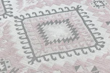 Kusový koberec Sion Sisal Aztec 3007 pink/ecru – na ven i na doma