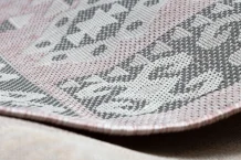 Kusový koberec Sion Sisal Aztec 3007 pink/ecru – na ven i na doma