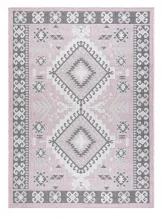 Kusový koberec Sion Sisal Aztec 3007 pink/ecru – na ven i na doma