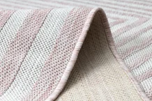 Kusový koberec Sion Sisal Labirinth 22376 pink/ecru – na ven i na doma