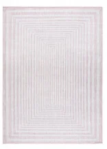 Kusový koberec Sion Sisal Labirinth 22376 pink/ecru – na ven i na doma