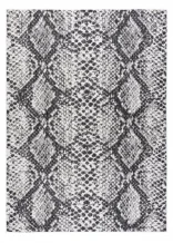 Kusový koberec Sion Sisal Snake`s skin 22162 ecru/black – na ven i na doma