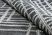 Kusový koberec Sion Sisal Trellis 22144 black/ecru – na ven i na doma