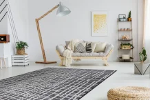 Kusový koberec Sion Sisal Trellis 22144 black/ecru – na ven i na doma