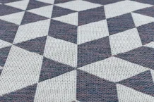 Kusový koberec Sion Sisal Triangles 22373 ecru/blue-pink – na ven i na doma