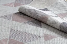 Kusový koberec Sion Sisal Triangles B3006A ecru/pink – na ven i na doma