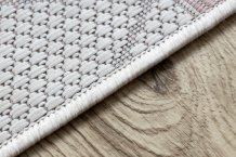 Kusový koberec Sion Sisal Triangles B3006A ecru/pink – na ven i na doma