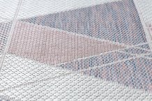 Kusový koberec Sion Sisal Triangles B3006A ecru/pink – na ven i na doma