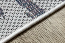 Kusový koberec Sion Sisal Waves 2836 ecru/blue/pink – na ven i na doma