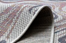 Kusový koberec Sion Sisal Waves 2836 ecru/blue/pink – na ven i na doma