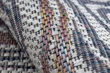 Kusový koberec Sion Sisal Waves 2836 ecru/blue/pink – na ven i na doma