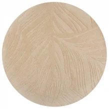 Kusový koberec Solace Lino Leaf Natural kruh