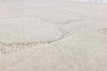 Kusový koberec Tektonica light grey kruh