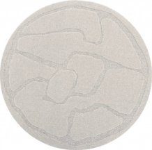 Kusový koberec Tektonica light grey kruh