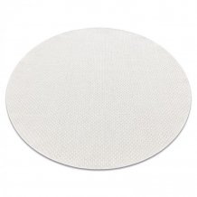 Kusový koberec Timo 6272 White kruh – na ven i na doma