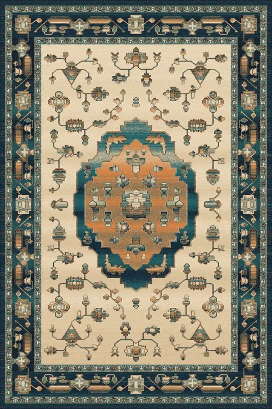 Kusový koberec Tonati smaragd