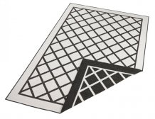 Kusový koberec Twin Supreme 103425 Sydney black creme – na ven i na doma