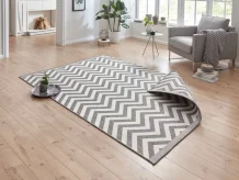 Kusový koberec Twin Supreme 103432 Palma grey creme – na ven i na doma