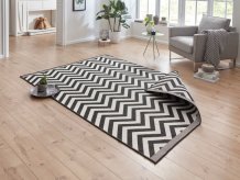 Kusový koberec Twin Supreme 103433 Palma black creme – na ven i na doma
