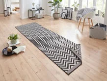 Kusový koberec Twin Supreme 103433 Palma black creme – na ven i na doma