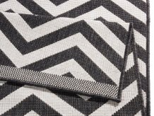 Kusový koberec Twin Supreme 103433 Palma black creme – na ven i na doma