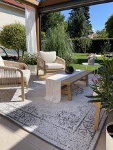 Kusový koberec Twin Supreme 103870 Cebu Grey/Cream – na ven i na doma