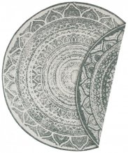 Kusový koberec Twin Supreme 104167 Siruma Green/Cream kruh – na ven i na doma