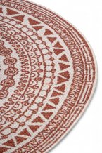 Kusový koberec Twin Supreme 105427 Coron Cayenne kruh – na ven i na doma