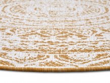 Kusový koberec Twin Supreme 105799 Ochre kruh – na ven i na doma