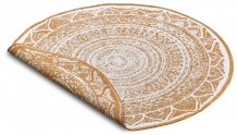 Kusový koberec Twin Supreme 105799 Ochre kruh – na ven i na doma