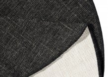 Kusový koberec Twin-Wendeteppiche 103096 black cream kruh – na ven i na doma