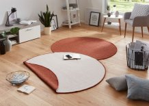 Kusový koberec Twin-Wendeteppiche 103098 terra creme kruh – na ven i na doma