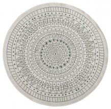 Kusový koberec Twin-Wendeteppiche 103103 creme grün kruh