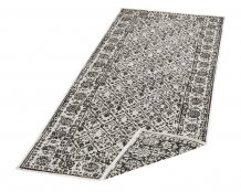 Kusový koberec Twin-Wendeteppiche 103113 schwarz creme – navenek i dovnitř