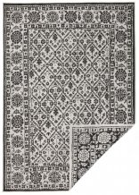 Kusový koberec Twin-Wendeteppiche 103113 schwarz creme – navenek i dovnitř