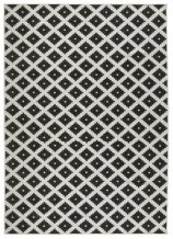 Kusový koberec Twin-Wendeteppiche 103124 schwarz creme – na ven i na doma