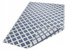 Kusový koberec Twin-Wendeteppiche 103128 blau creme – na ven i na doma