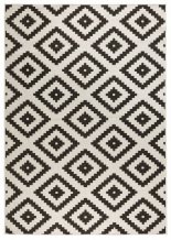 Kusový koberec Twin-Wendeteppiche 103129 schwarz creme – na ven i na doma