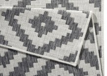 Kusový koberec Twin-Wendeteppiche 103132 grau creme – na ven i na doma