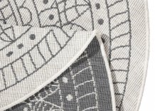 Kusový koberec Twin-Wendeteppiche 103143 creme grau kruh – na ven i na doma