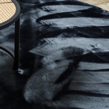 Kusový koberec Visco Rabbit Black 5 kruh