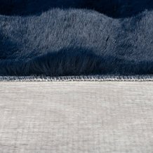 Kusový koberec Waffle Faux Fur Navy