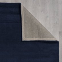 Kusový ručně tkaný koberec Tuscany Textured Wool Border Blue