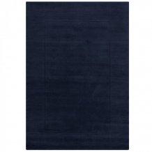 Kusový ručně tkaný koberec Tuscany Textured Wool Border Blue