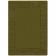 Kusový ručně tkaný koberec Tuscany Textured Wool Border Green