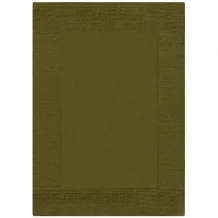Kusový ručně tkaný koberec Tuscany Textured Wool Border Green