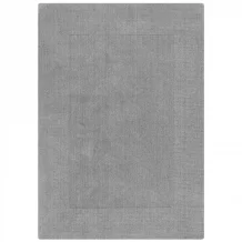 Kusový ručně tkaný koberec Tuscany Textured Wool Border Grey Marl